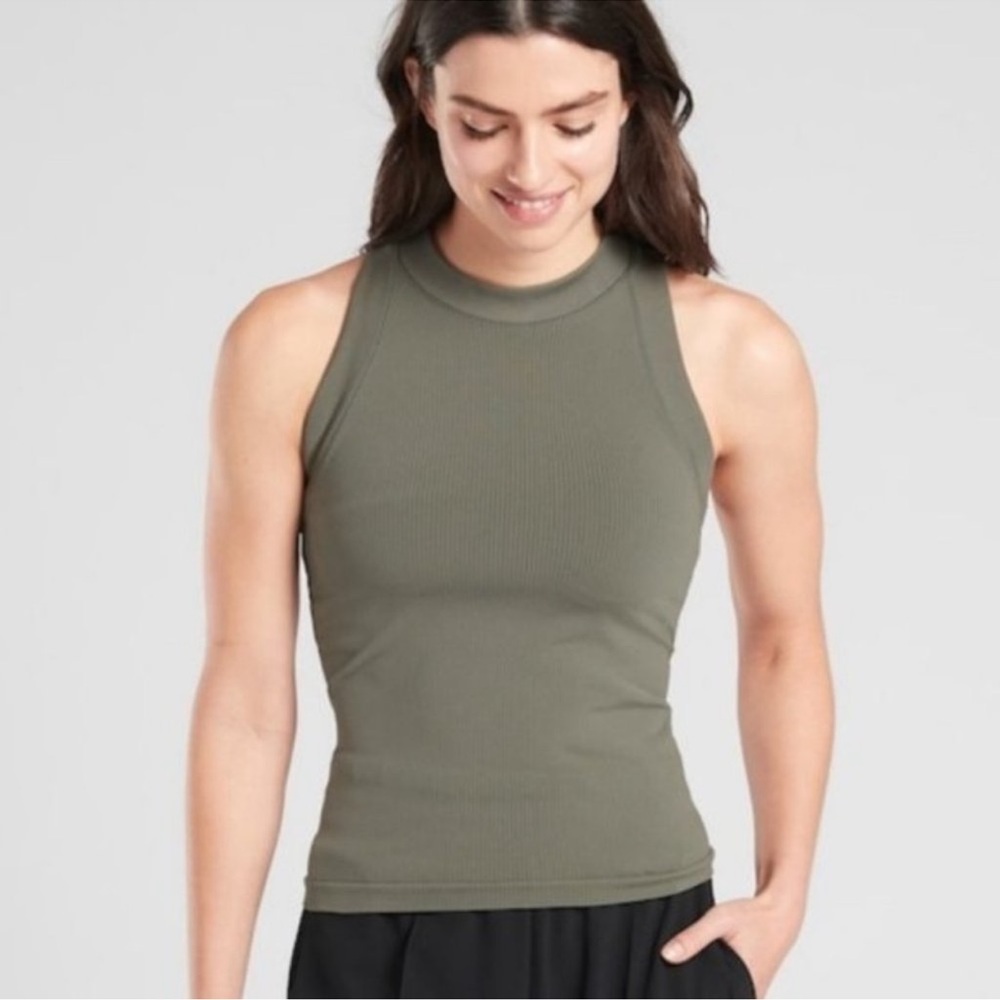 NWT Athleta Olive Green Renew Racerback Tank - XS